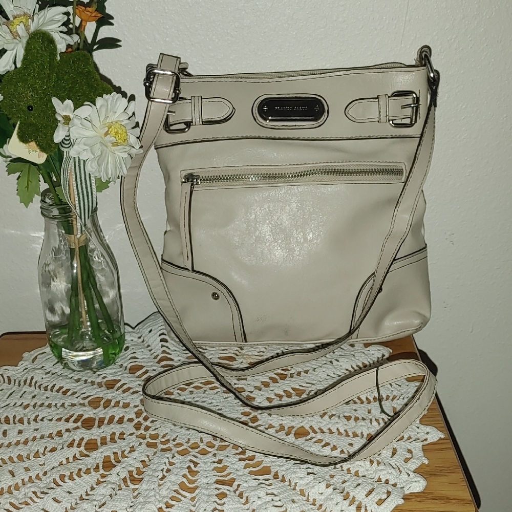 Franco Sarto Beige Crossbody Bag